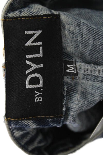 By.DYLN Womens Wide Leg High Rise Blue Jeans Size M