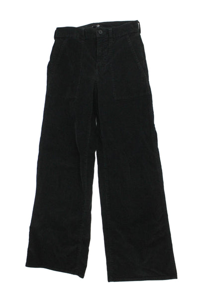 J Crew Women Black Cotton Pants Size 23