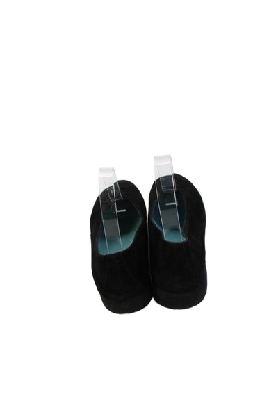 Thierry Rabotin Womens Suede Diamond Front Ballet Flats Black Size 36 6