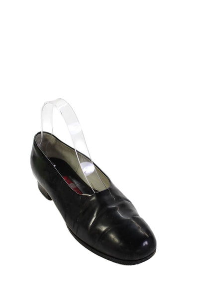 Maylin Womens Patent Leather Slide On Ballet Flats Black Size 37 7