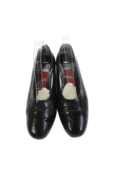 Maylin Womens Patent Leather Slide On Ballet Flats Black Size 37 7