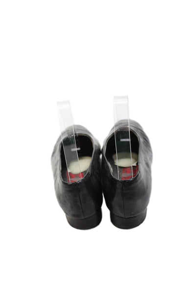 Maylin Womens Patent Leather Slide On Ballet Flats Black Size 37 7