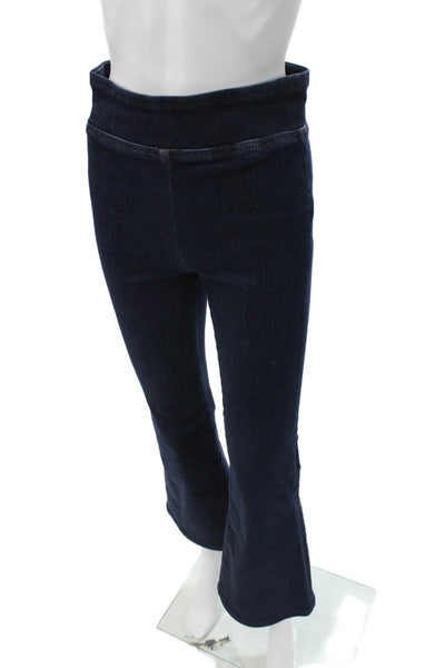 Frame Womens Flared Jeans High Rise Pull On Blue Cotton Blend 27in Size 1