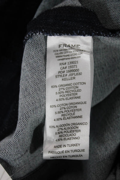 Frame Womens Flared Jeans High Rise Pull On Blue Cotton Blend 27in Size 1