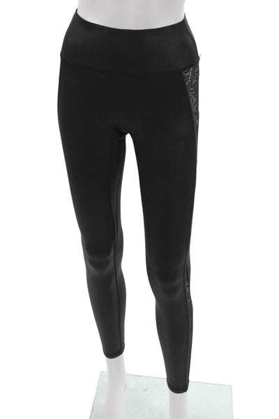 Kiki De Montparnasse Womens Ankle Leggings Black Polyester Solid Size S