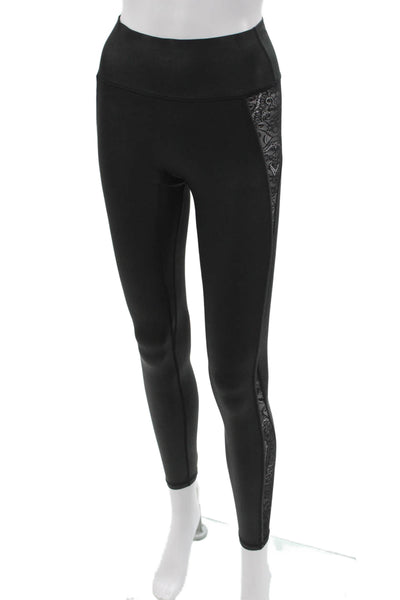 Kiki De Montparnasse Womens Ankle Leggings Black Polyester Solid Size S