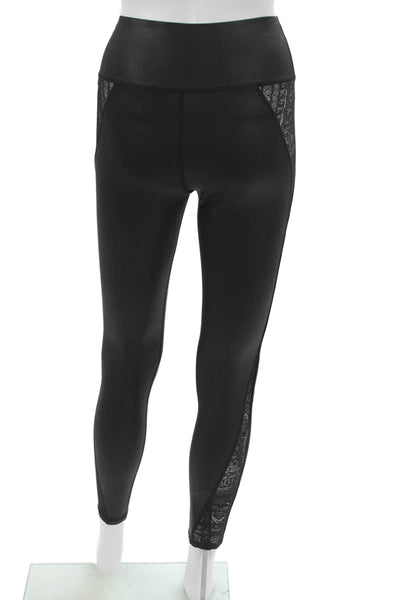 Kiki De Montparnasse Womens Ankle Leggings Black Polyester Solid Size S