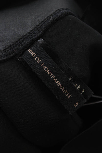Kiki De Montparnasse Womens Ankle Leggings Black Polyester Solid Size S
