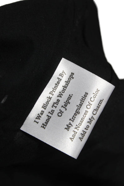 Millie Womens Black Trapeze Swing Dress 3/4 Sleeve Henley Blend Size 2XS