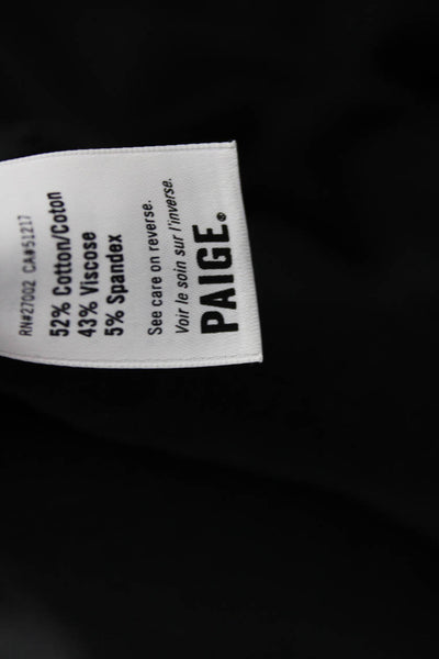 Paige Mens Black Cotton Collared Short Sleeve Polo Size M