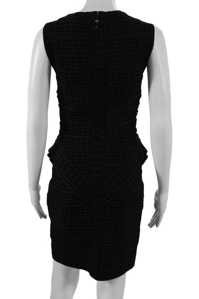 Alberto Makali Women Bodycon Black Rayon Scoop Neck Sleeveless Dress Size L