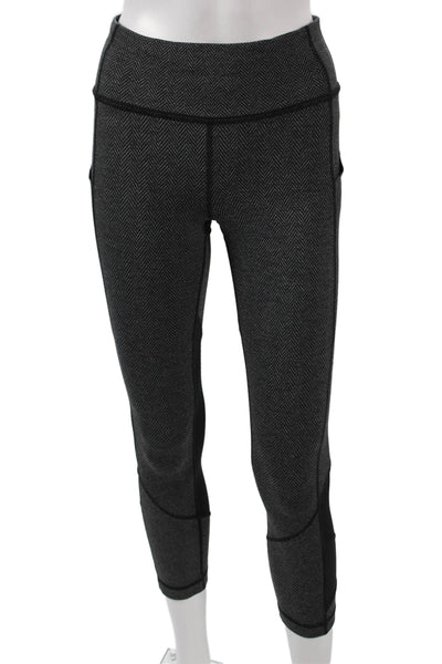 Lululemon Womens Gray Herringbone Capri Leggings Size 4