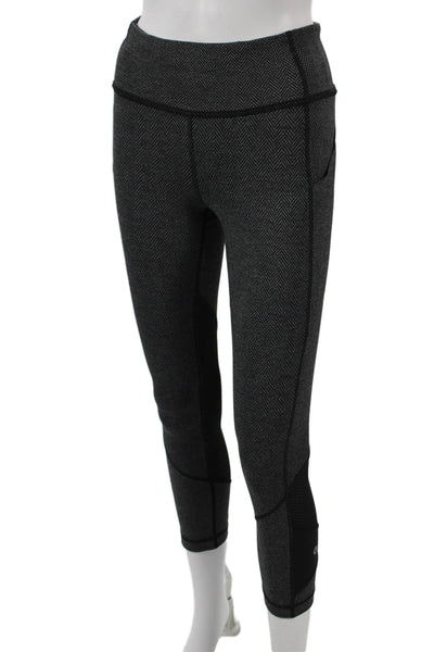Lululemon Womens Gray Herringbone Capri Leggings Size 4