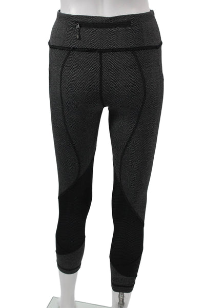 Lululemon Womens Gray Herringbone Capri Leggings Size 4