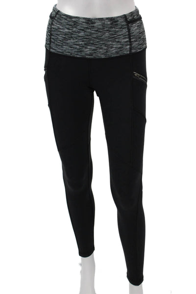 Lululemon Women Ankle Leggings Black Polyester Blend Pull On Size 2