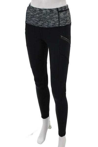 Lululemon Women Ankle Leggings Black Polyester Blend Pull On Size 2