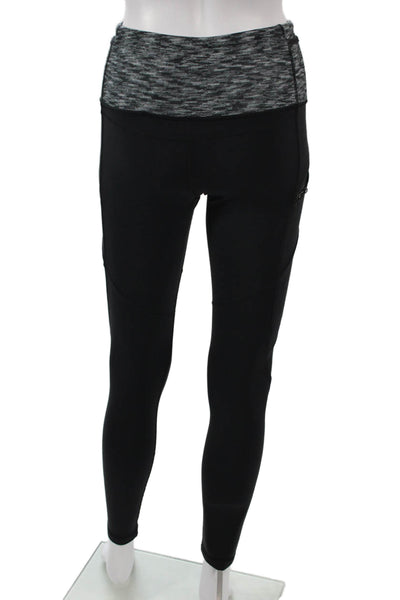 Lululemon Women Ankle Leggings Black Polyester Blend Pull On Size 2