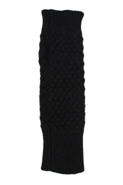 Club Monaco Womens Angora Rabbit Hair Gloves Black Size One Size