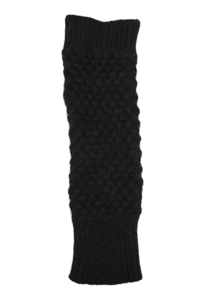 Club Monaco Womens Angora Rabbit Hair Gloves Black Size One Size