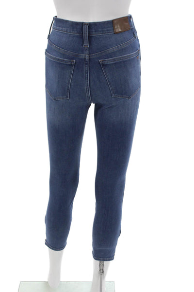 Madewell Womens Jegging Blue High Rise Button Fly Cotton Size 24