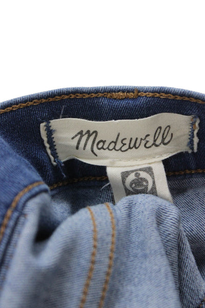 Madewell Womens Jegging Blue High Rise Button Fly Cotton Size 24