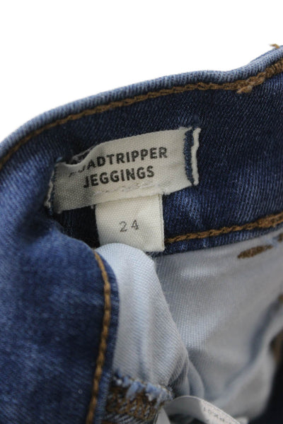 Madewell Womens Jegging Blue High Rise Button Fly Cotton Size 24