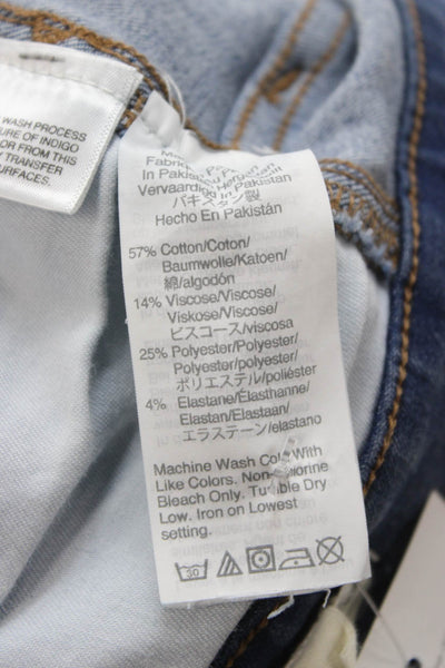 Madewell Womens Jegging Blue High Rise Button Fly Cotton Size 24