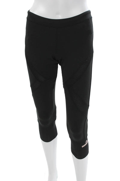 Adidas by Stella McCartney Womens Black Capri Leggings Polyester Size S