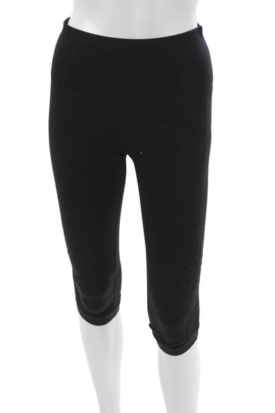 Lululemon Womens Black Capri Leggings Nylon Size 6