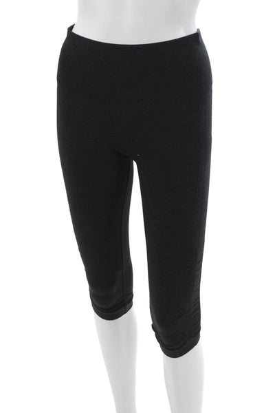Lululemon Womens Black Capri Leggings Nylon Size 6