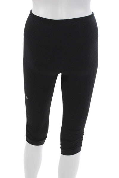 Lululemon Womens Black Capri Leggings Nylon Size 6