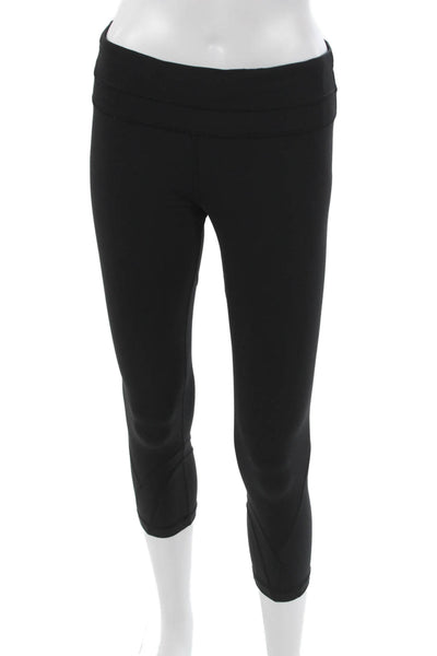Lululemon Womens Capri Leggings Black Nylon Size 6