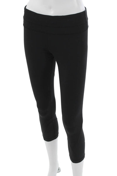 Lululemon Womens Capri Leggings Black Nylon Size 6