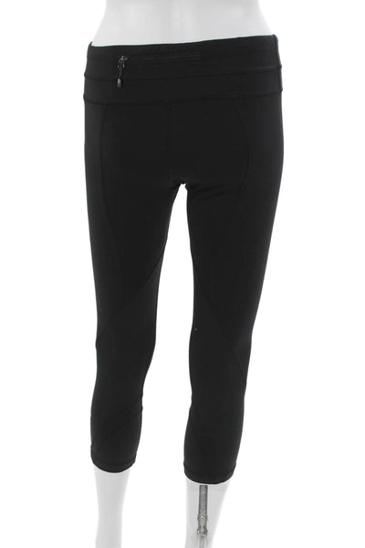Lululemon Womens Capri Leggings Black Nylon Size 6