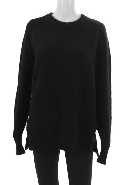 Isabel Marant Etoile Womens Pullover Black Crew Neck Long Sleeve Size 42