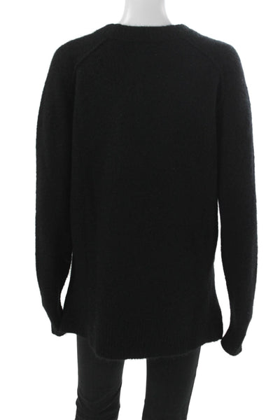 Isabel Marant Etoile Womens Pullover Black Crew Neck Long Sleeve Size 42