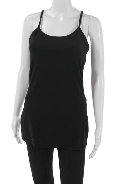 Lululemon Womens Black Scoop Neck Sleeveless Basic Tank Nylon Size 8