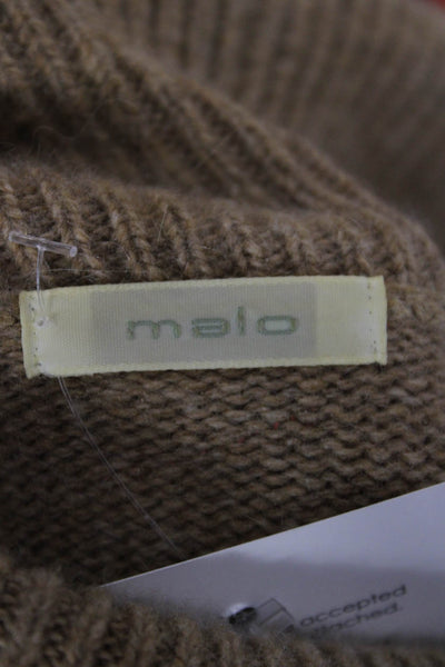 Malo Mens Beige Cashmere Blend Turtleneck Pullover Long Sleeve Size S