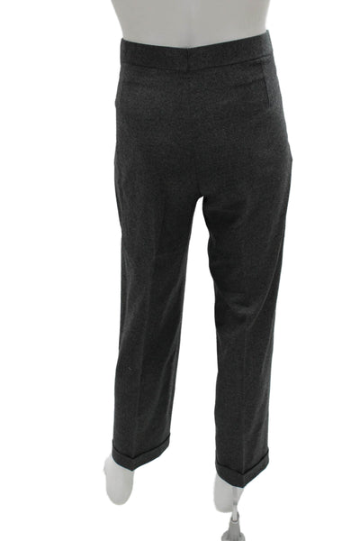 Partito Philadelphia Mens Dress Pants Gray Wool Blend Zip Size 32