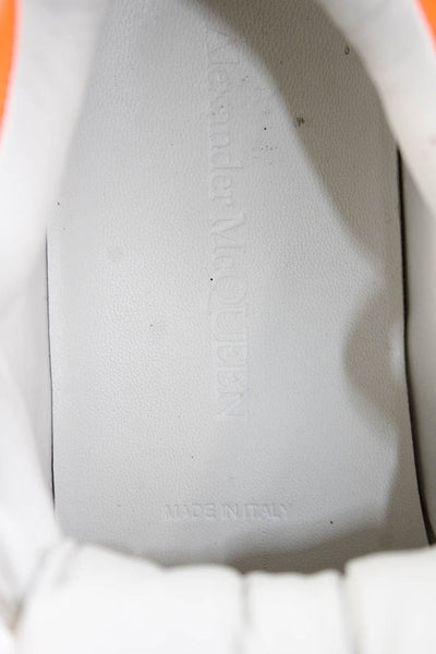 Alexander McQueen Womens Leather Oversized Runner Sneakers White Size 40 10
