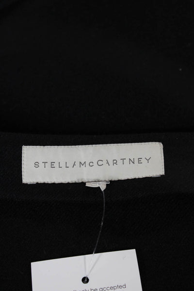 Stella McCartney Women A-Line Mini Wool Blend Skirt Black Zip Size 46