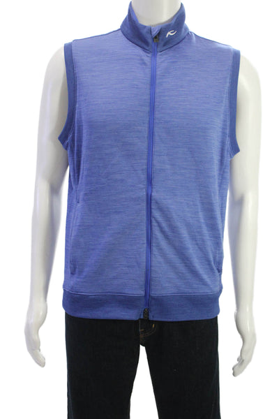 Kjus Mens Blue Polyester Zip Vest Size S
