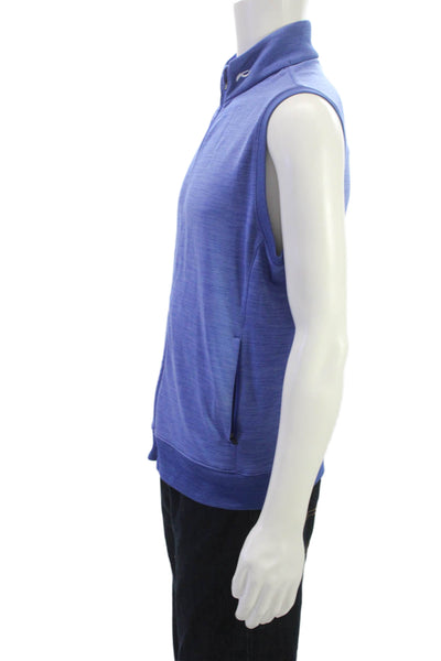Kjus Mens Blue Polyester Zip Vest Size S