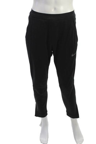 Nike Mens Jogger Pants Black Polyester Pull On Size S