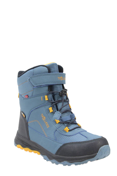 TROLLKIDS Boys Hafjell Lace-Up Winter Snow Boots Blue Size 6