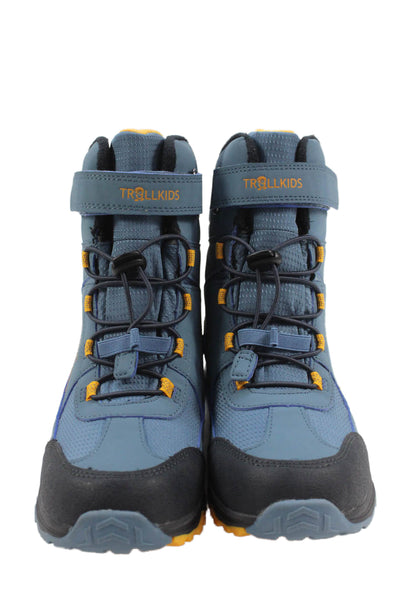 TROLLKIDS Boys Hafjell Lace-Up Winter Snow Boots Blue Size 6