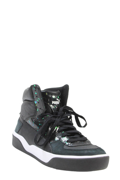 Puma X Alexander Mcqueen Womens Suede High Top Sneakers Black Size 10