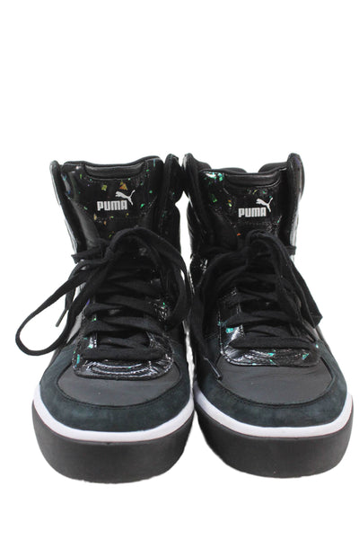 Puma X Alexander Mcqueen Womens Suede High Top Sneakers Black Size 10