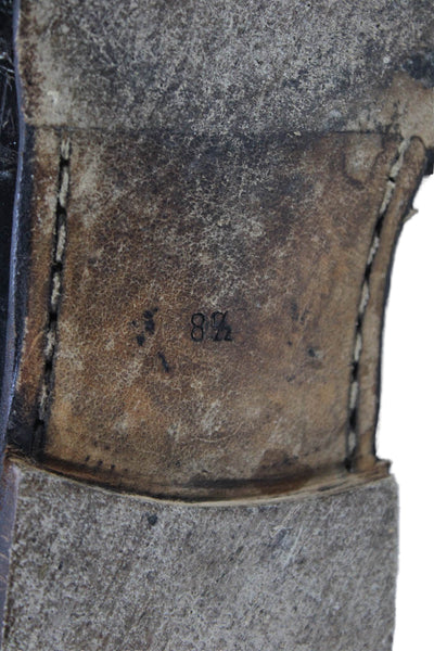 Warren Edwards Mens Crocodile Skin Slide On Loafers Brown Size 8.5