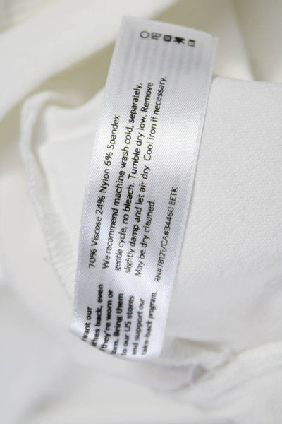 Eileen Fisher Women White Capri Pants Petite Size S